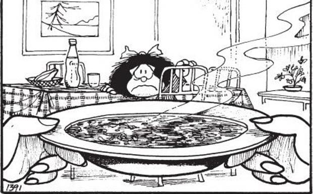 Mafalda odia la sopa 