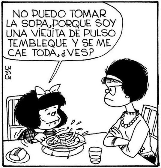 Mafalda odia la sopa